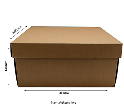 LARGE GIFT BOX and LID PACK-Natural (Splotchy) #2