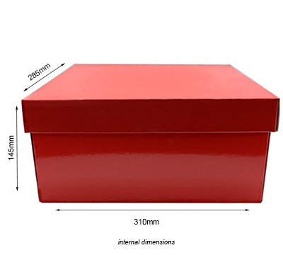 LARGE GIFT BOX and LID PACK-Gloss Red #2