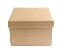 Easy Fold-Small Gift Box (Base and Lid)-Natural