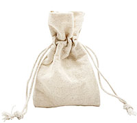 COTTON DRAWSTRING BAG EXTRA SMALL PACK-8oz Cotton