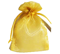 ORGANZA BAG SMALL-Yellow