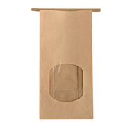 PAPER BAG with WINDOW MEDIUM PACK-Natural Kraft