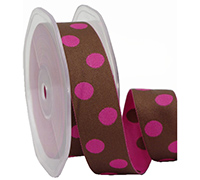 25mm DOUBLE SIDED SPOTS-Hot Pink-Chocolate
