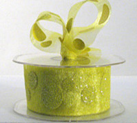 38mm CUT-EDGED GLITTER PARTY DOTS-Yellow