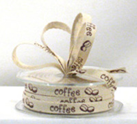 10mm COTTON TAPE with COFFEE-Natural-Brown