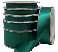 DOUBLE SIDED SATIN-Hunter Green