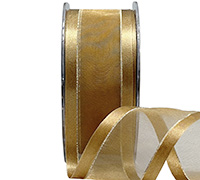SATIN EDGE SHEER with THREAD-Gold-Gold