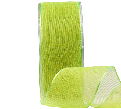 38mm WIRE-EDGED CREPEMET-Lime