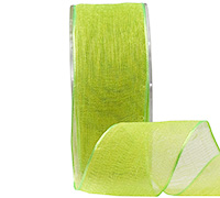 38mm WIRE-EDGED CREPEMET-Lime