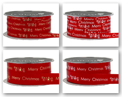 10mm & 22mm MERRY CHRISTMAS - RED
