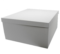 (NQR) FOLD-UP LARGE GIFT BOX-Matte White