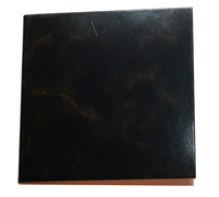 GIFT CARD MARBLE STONE-Black-Gold on White