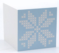 GIFT CARD NORDIC-White on Pale Blue