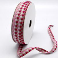 13mm NATURAL CHECKERBOARD-Hot Pink-Pale Pink-Pink